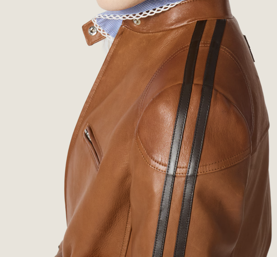 Miu Miu Nappa Leather Jacket