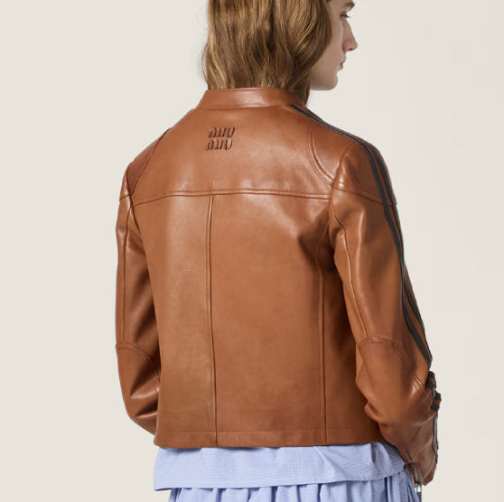 Miu Miu Nappa Leather Jacket