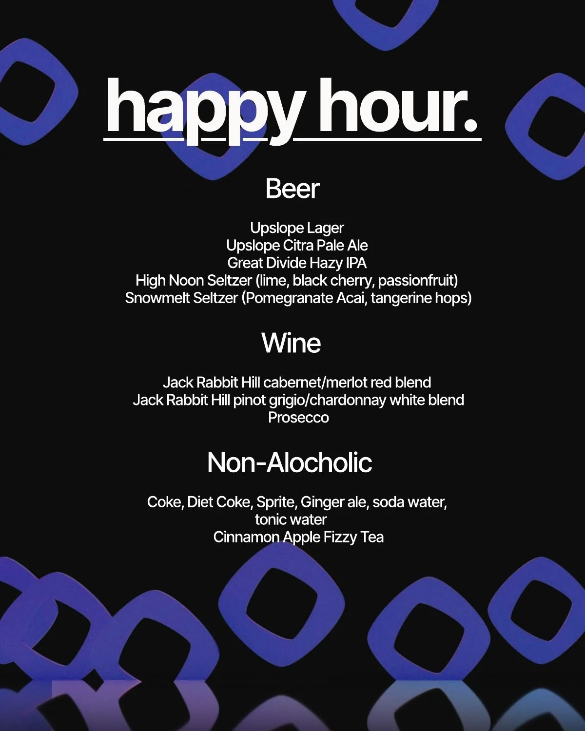 Happy Hour Menu