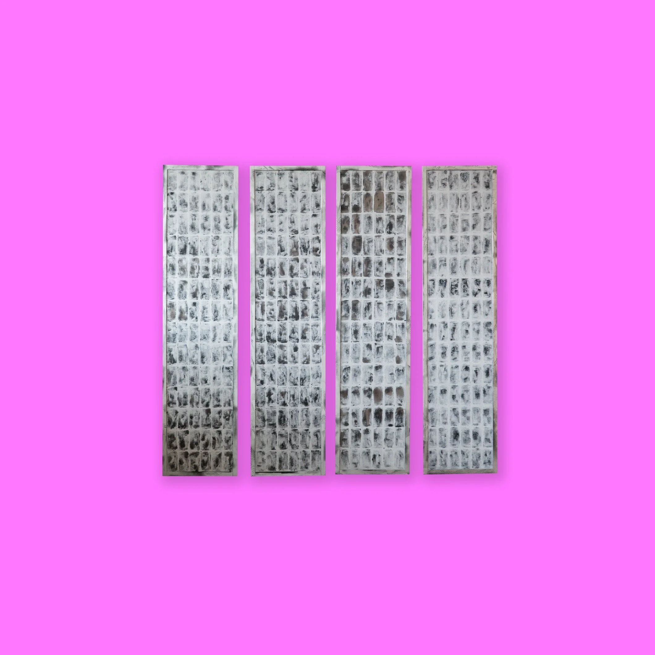 Silver Shoji Skies on Fuschia, 2022