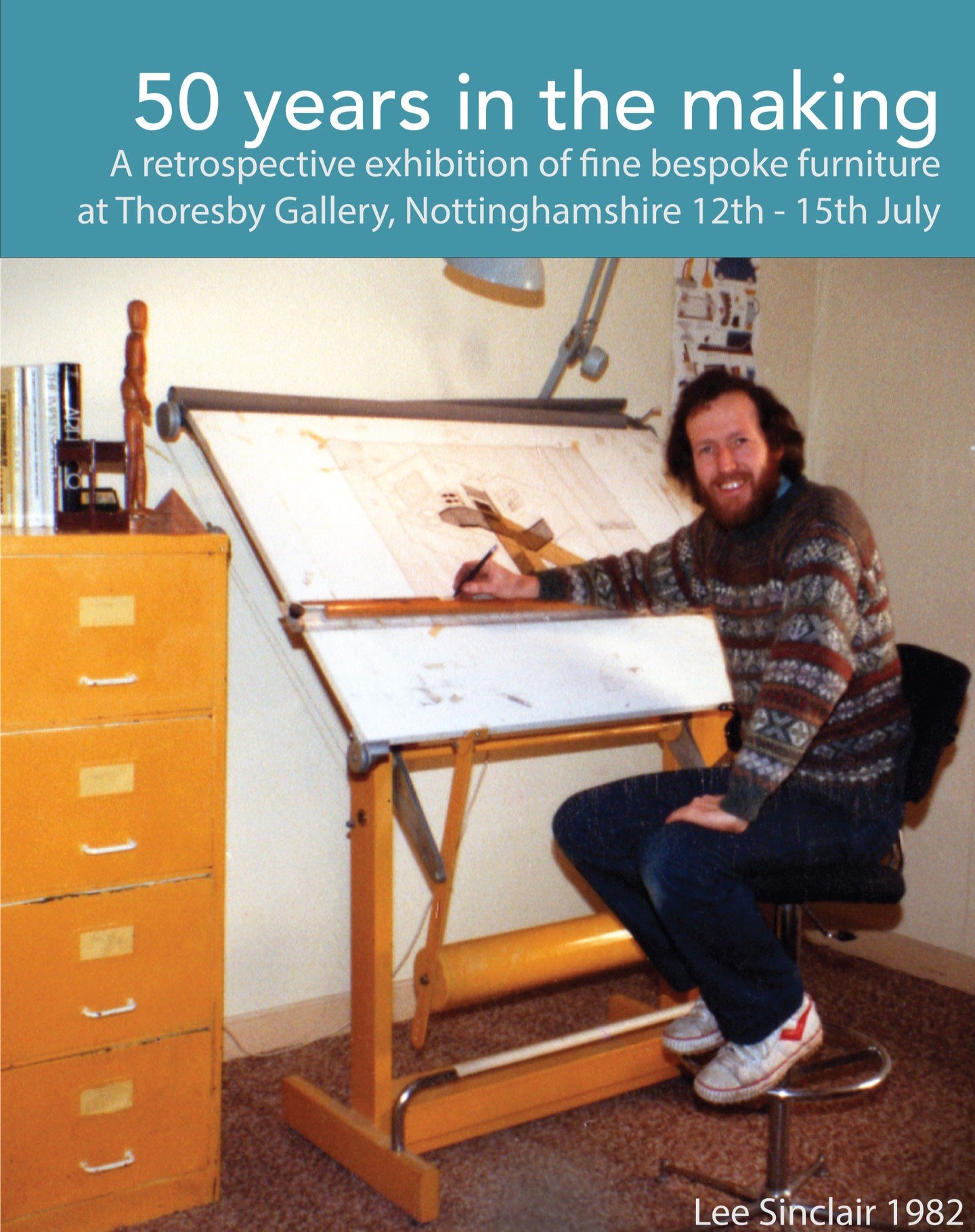 We are celebrating our 50 year anniversary by hosting a solo exhibition at Thoresby Gallery. Join us as we look back on half a decade of designs and celebrate the charm of images such as this one of Lee Sinclair in 1982! 
#50yearsinthemaking #furnitu