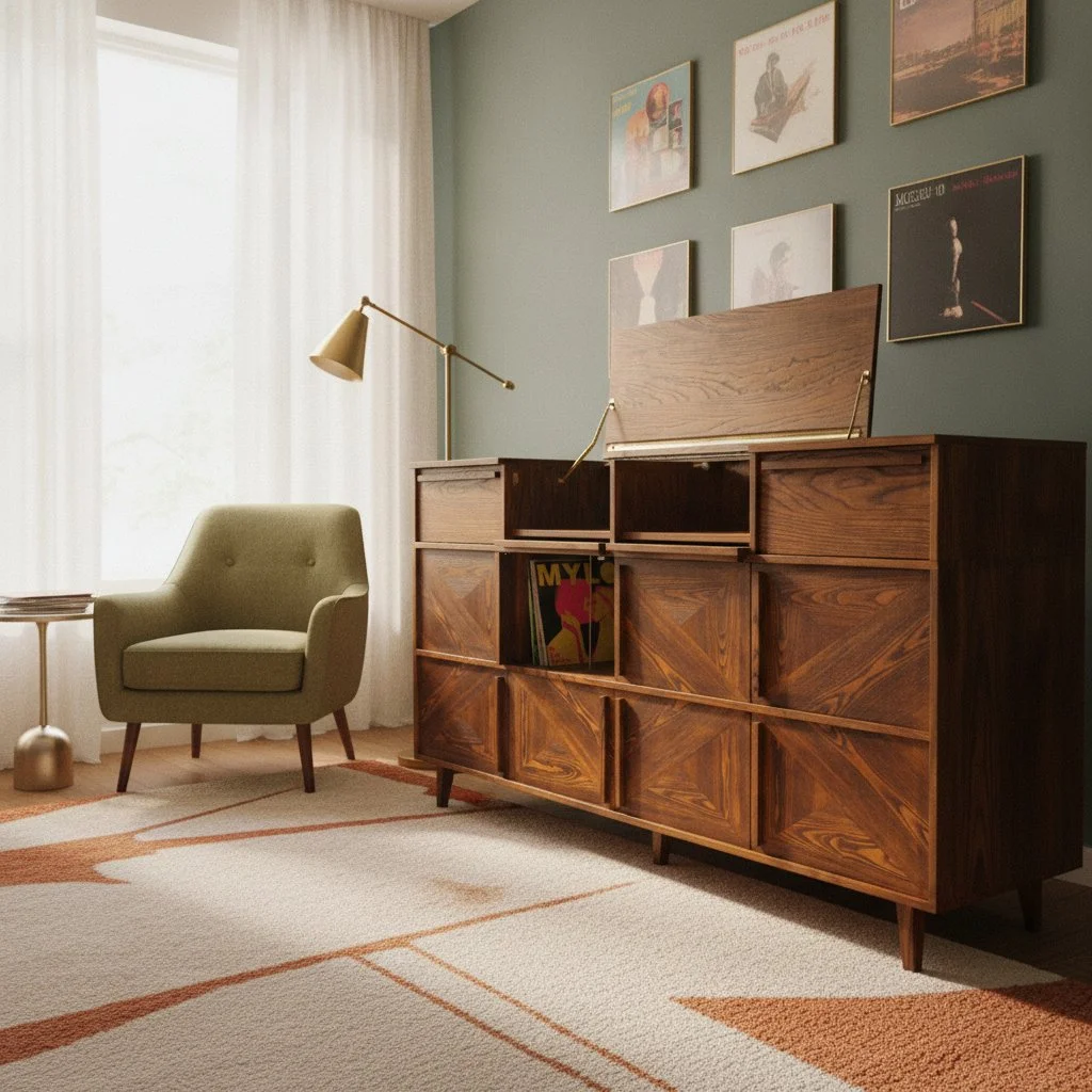 Vinyl record cabinet 