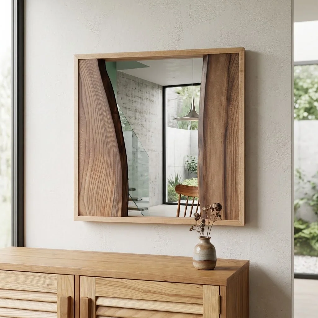 waney edge mirror