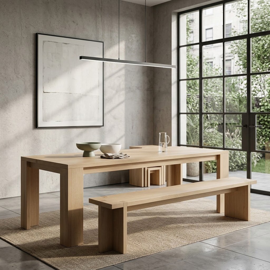 Cross table and bench