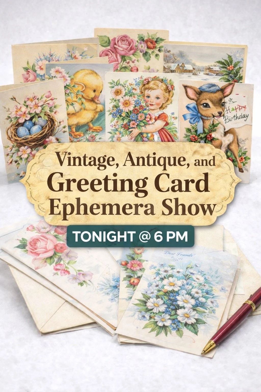 Whatnot Show - Live from The Estate - Vintage Greeting Cards