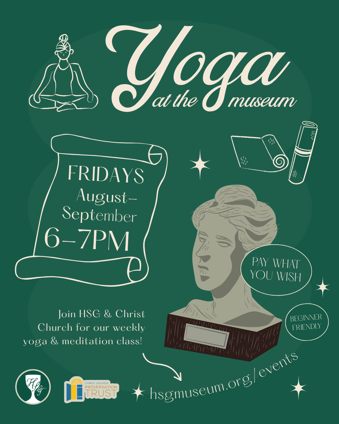 August 28, 2026: Yoga at the Museum @ HSG 