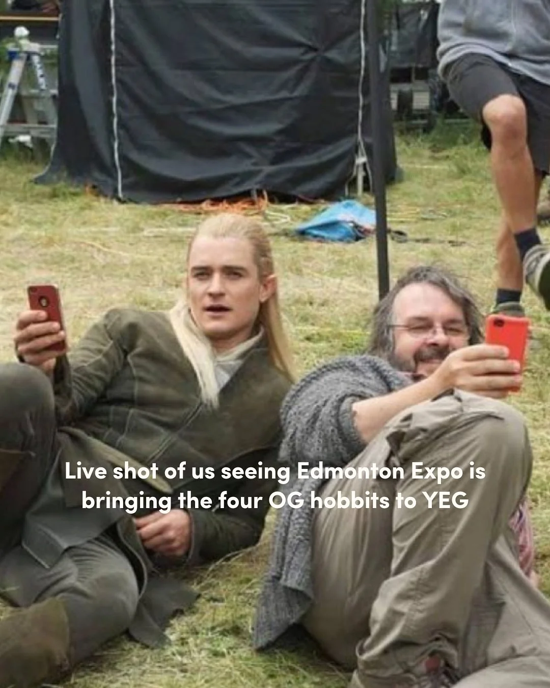 It&rsquo;s true! Frodo, Sam, Pippin and Merry are all headed to @edmontonexpoofficial - second breakfast anyone? It&rsquo;s an Unexpected Reunion. See you there 🙋&zwj;♀️💙 . 

Edmonton Comics &amp; Entertainment Expo 
🗓️ September 19-21
📍 Edmonton