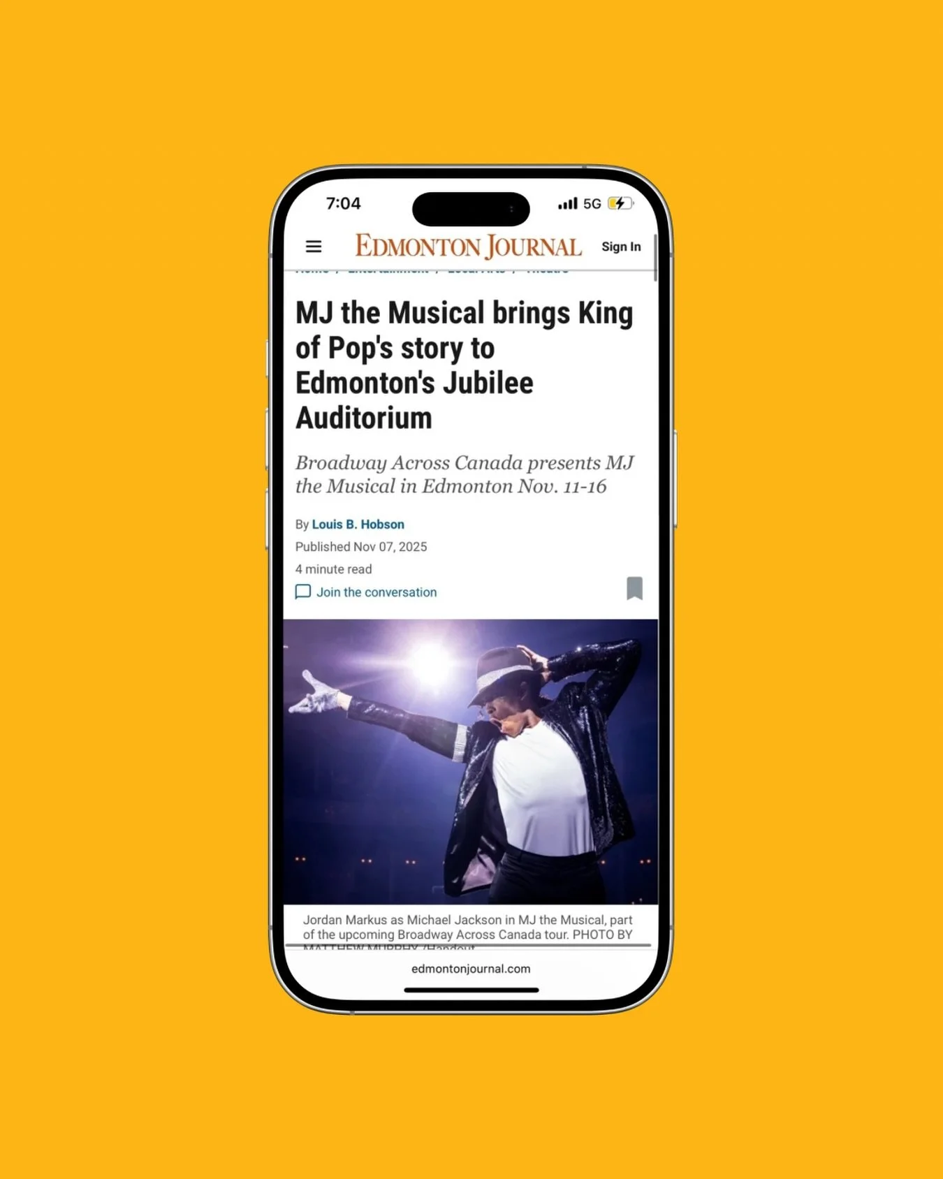 🌟 Get ready for a musical celebration unlike any other!

He is one of the greatest entertainers of all time &mdash; and his story is finally coming to Alberta! &ldquo;MJ&rdquo;, The multiple Tony Award&reg;-winning musical, takes you behind the scen