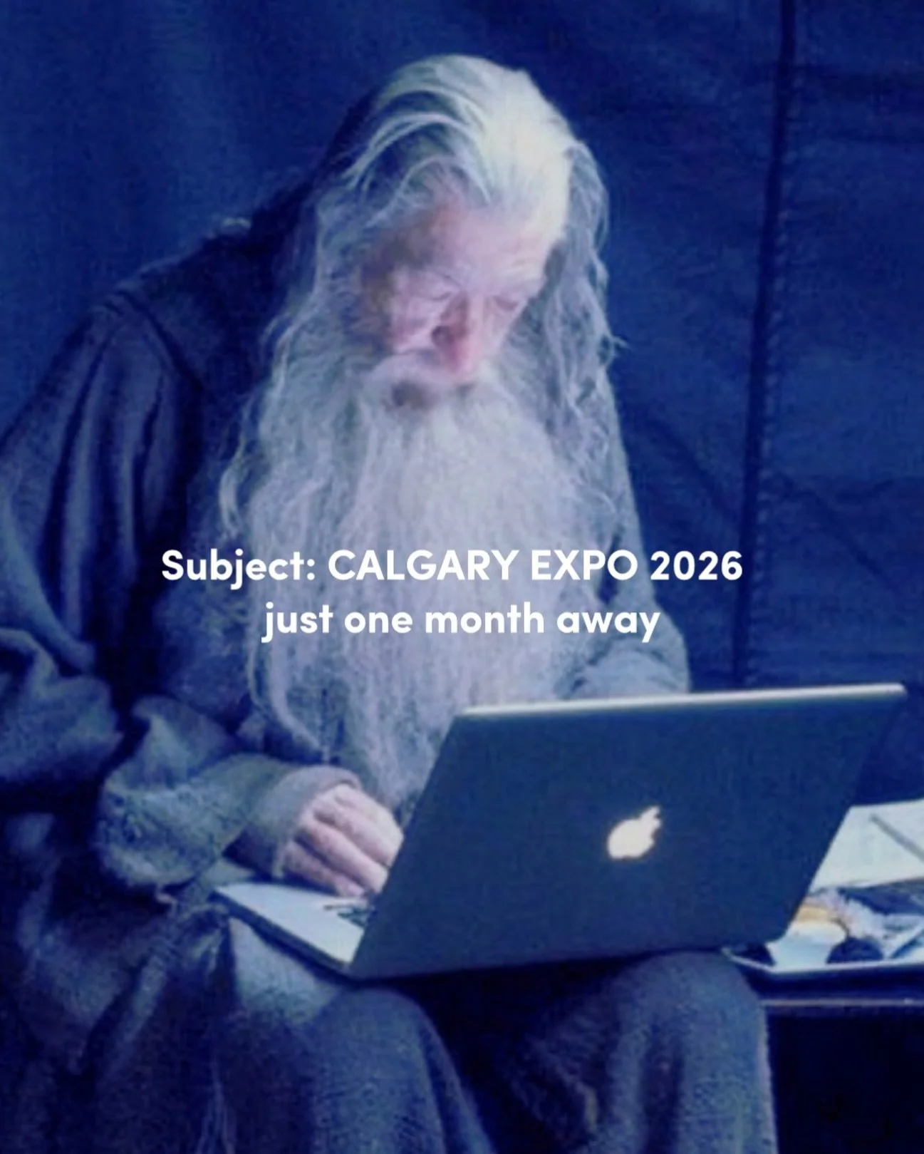 And&hellip;.👆SEND. 

Four weeks until the 19th Annual @calgaryexpo. The Captain is coming. They&rsquo;ve called in the droid. Superman is flying in. Frodo is gunna DJ. Nerds, we ride at dawn. 😎