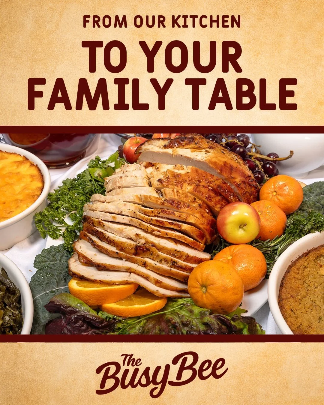 Easter Catering Now OPEN! After Church&hellip; You&rsquo;re Not Cooking. You&rsquo;re Not Stressed. You&rsquo;re Not Running Around. You&rsquo;re Walking into THIS. Real Soul Good. Made Fresh. Done Right. Pre-Order Now by April 2nd at TheBusyBeeCafe.