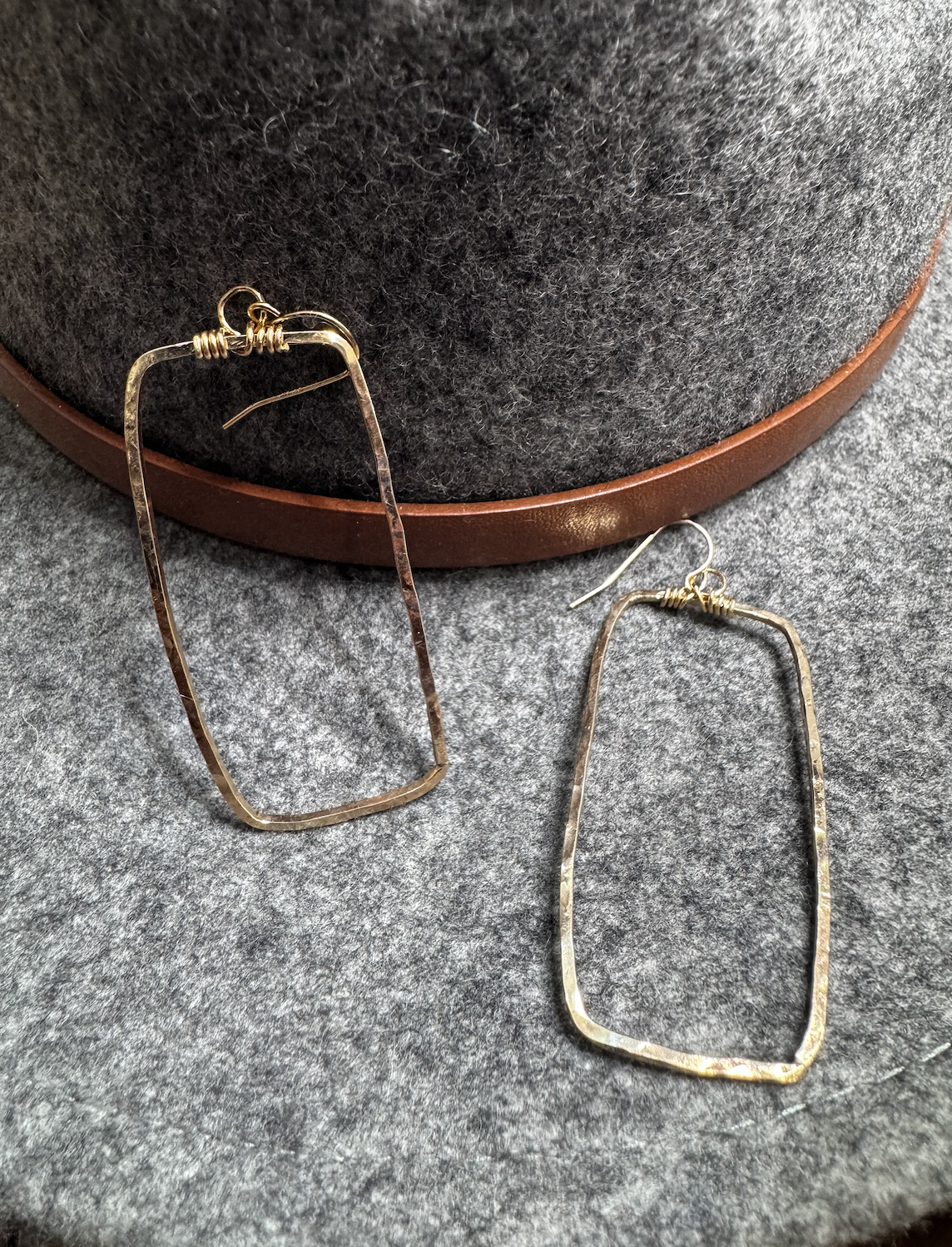Rectangle Dangle Earrings