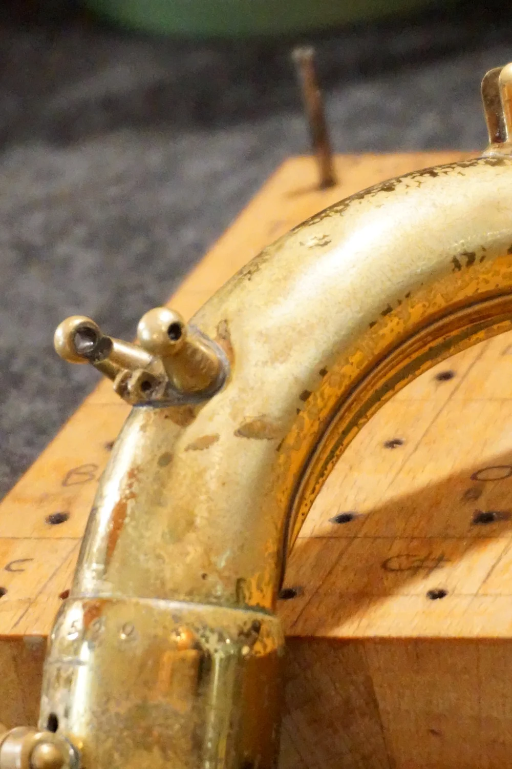 Seitenansicht eingedrückte Stütze