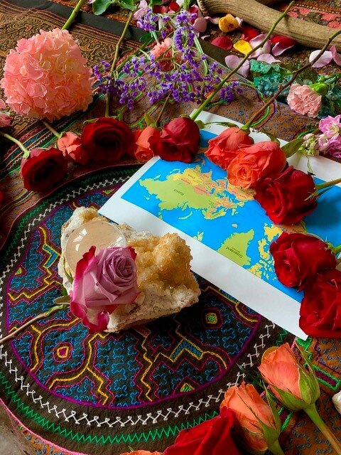 Practices_Gaela Morrison_Map and flowers.jpg