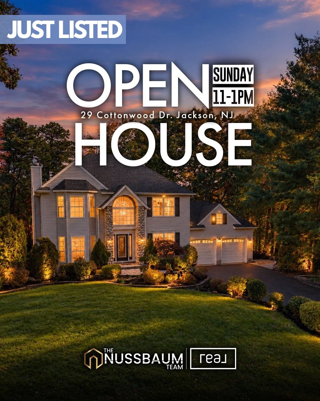 Your weekend plans just got an upgrade. ✨🏡
3 𝙊𝙥𝙚𝙣 𝙃𝙤𝙪𝙨𝙚𝙨 𝙝𝙖𝙥𝙥𝙚𝙣𝙞𝙣𝙜 𝙩𝙝𝙞𝙨 𝙎𝙪𝙣𝙙𝙖𝙮!

Come walk through, explore the details, and picture the possibilities.

Sunday, Oct. 18th
11-1pm 
📍29 Cottonwood Dr. Jackson, NJ 
12-2pm
?