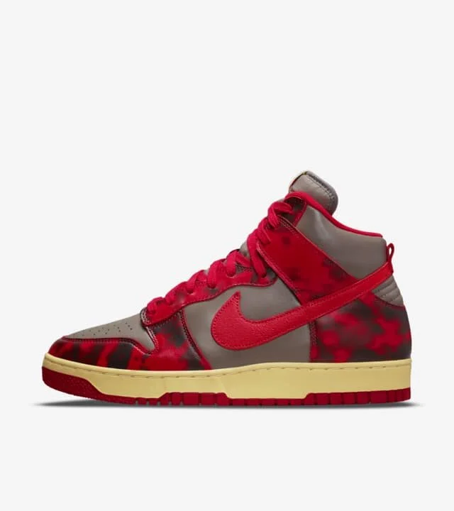 Nike Dunk High 1985 "Red Acid Wash”