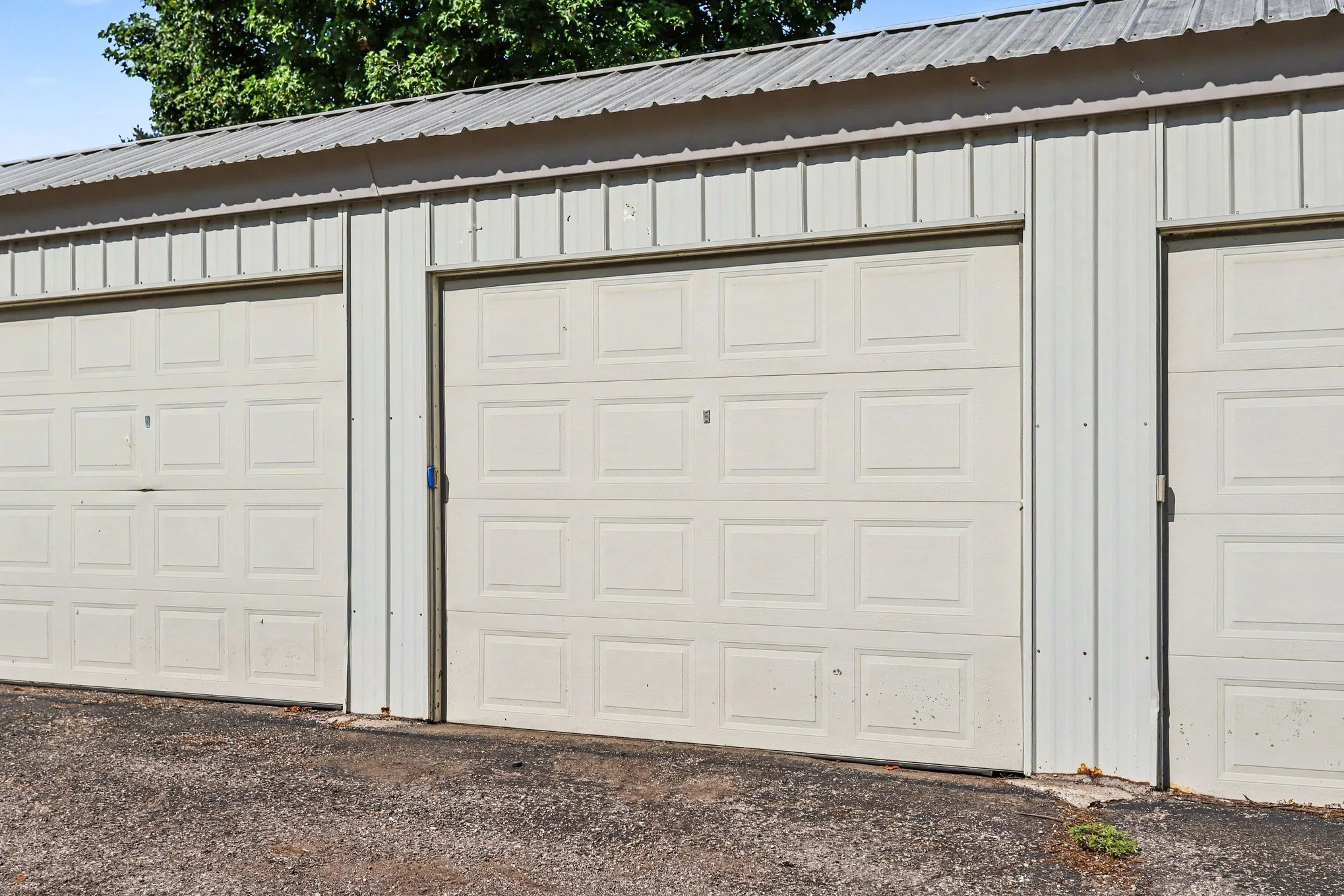 Image of the garage door in the bank of garages at 742 W Kilgore Road #108 in Kalamazoo MI