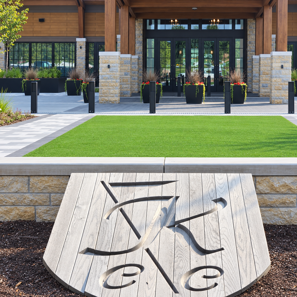 Entrance to the Newly Built Kalamazoo Country Club