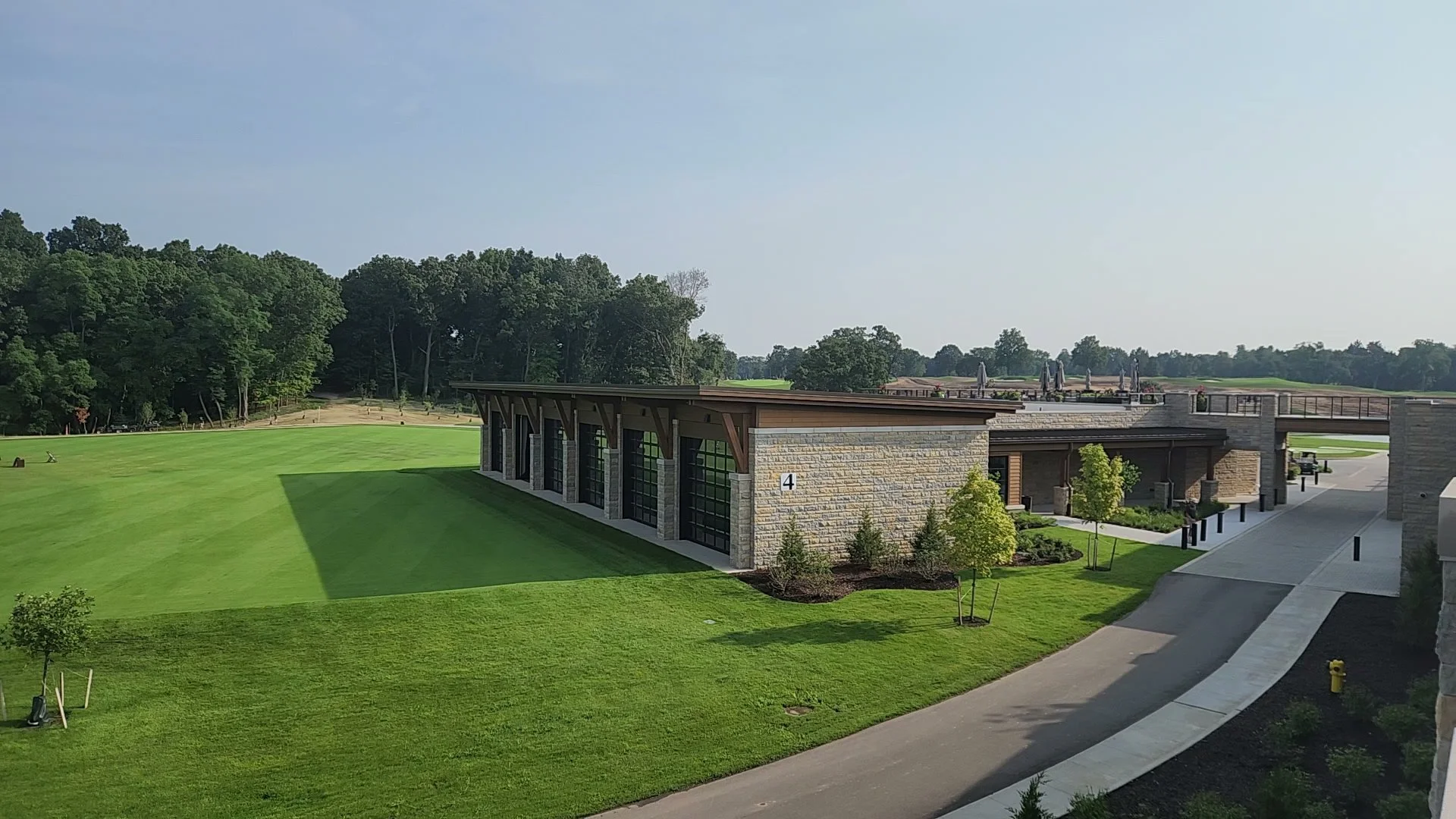 The storage garage at the Kalamazoo County Club