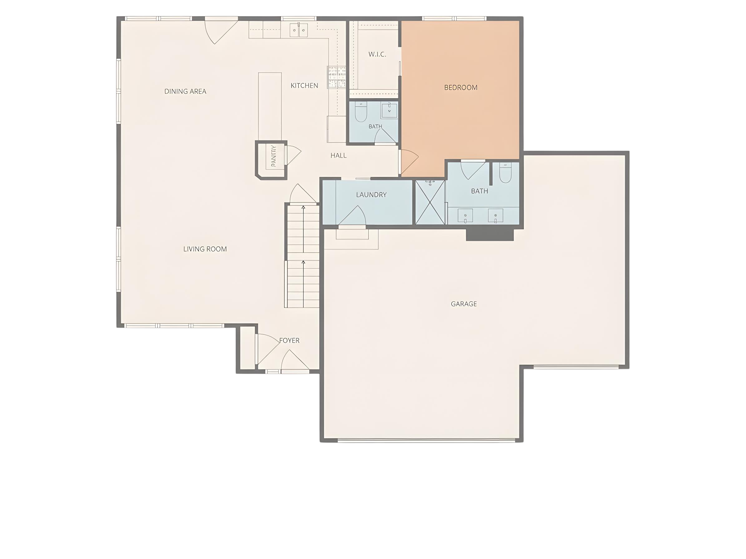 The practival main floor plan of 237 Markus Glen