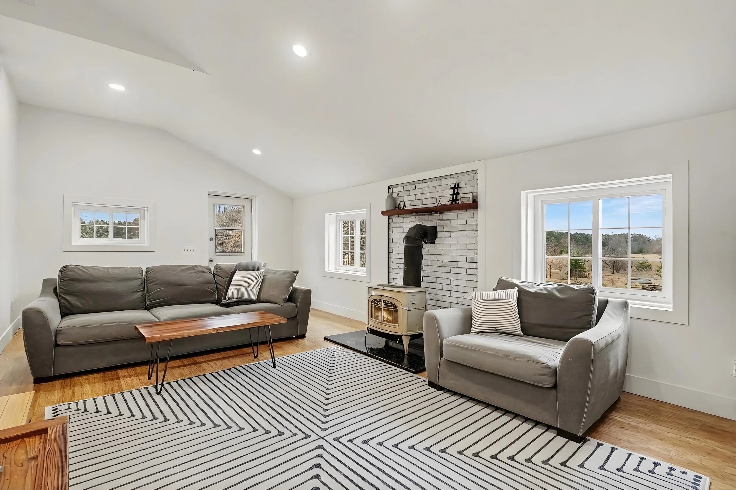 Image of the living room of 10850 W J with fireplace