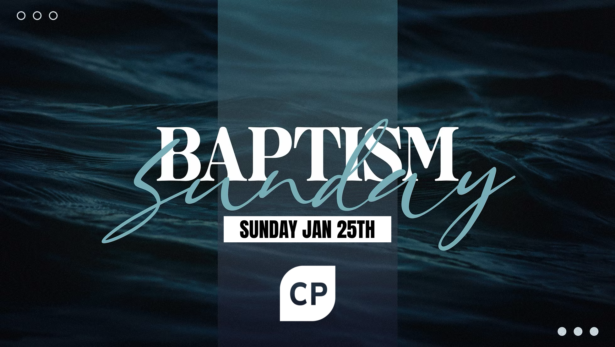 Baptism Sunday
