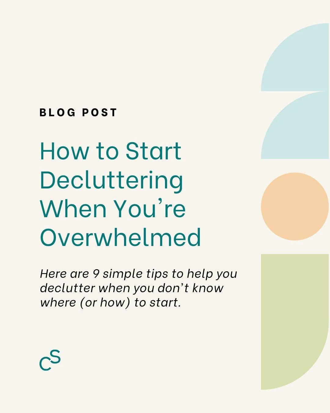 Sometimes the hardest part isn't the decluttering itself. It's overcoming the overwhelm and getting started.
It's so common to look around your home and feel stuck. 
What I've learned is that there's no single "right" way to start. What mat