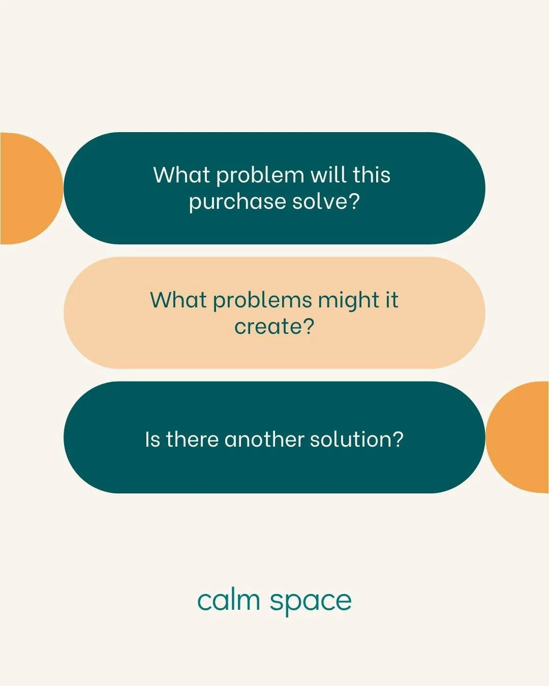Sometimes a purchase promises to solve a problem but often it also creates new ones.

Slow down, think creatively about what you are trying to achieve and if there is another way to accomplish that?
.
.
.
#ConciousConsumer #DeclutterYourLife #Shoppin