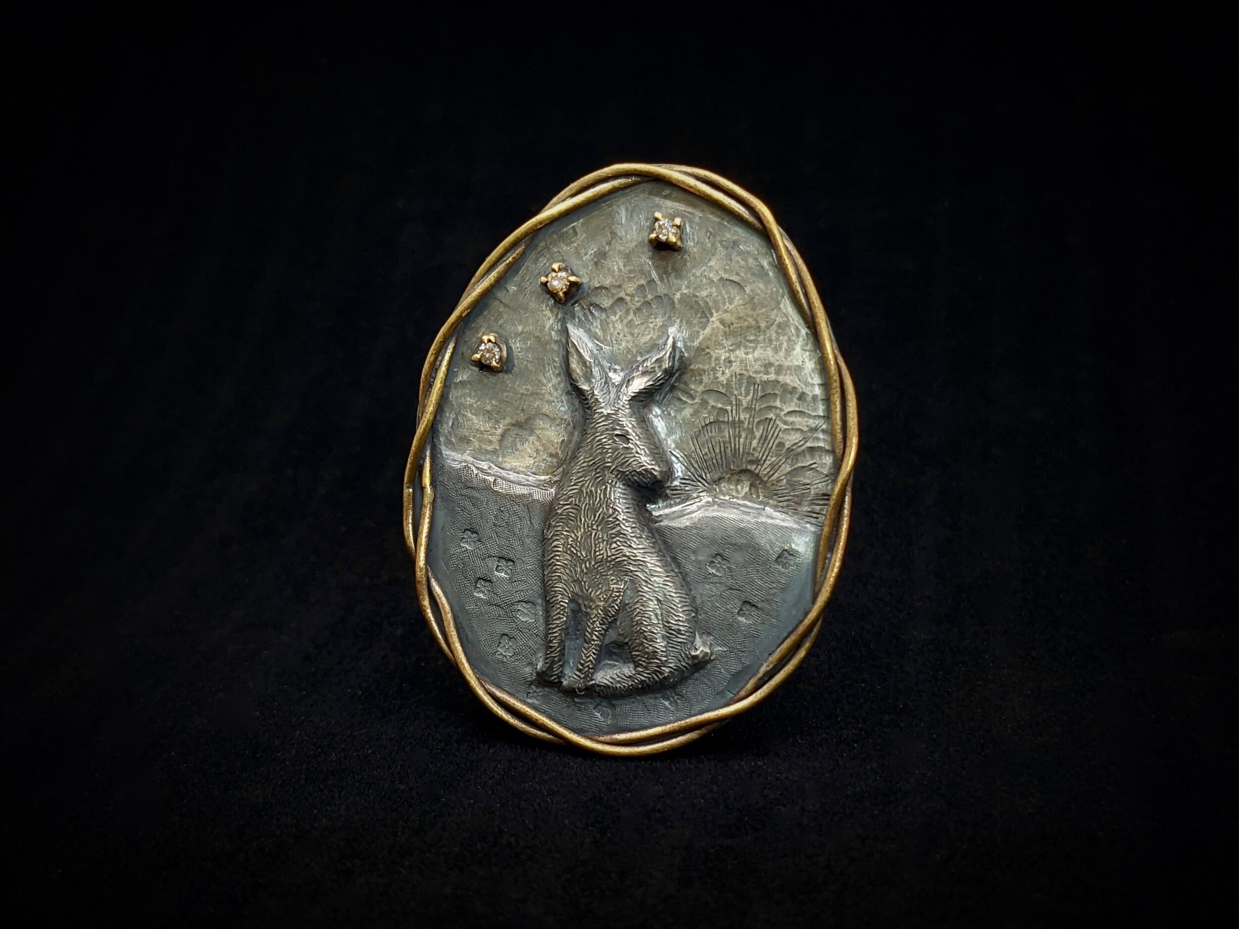Rabbit Bunny Brooch