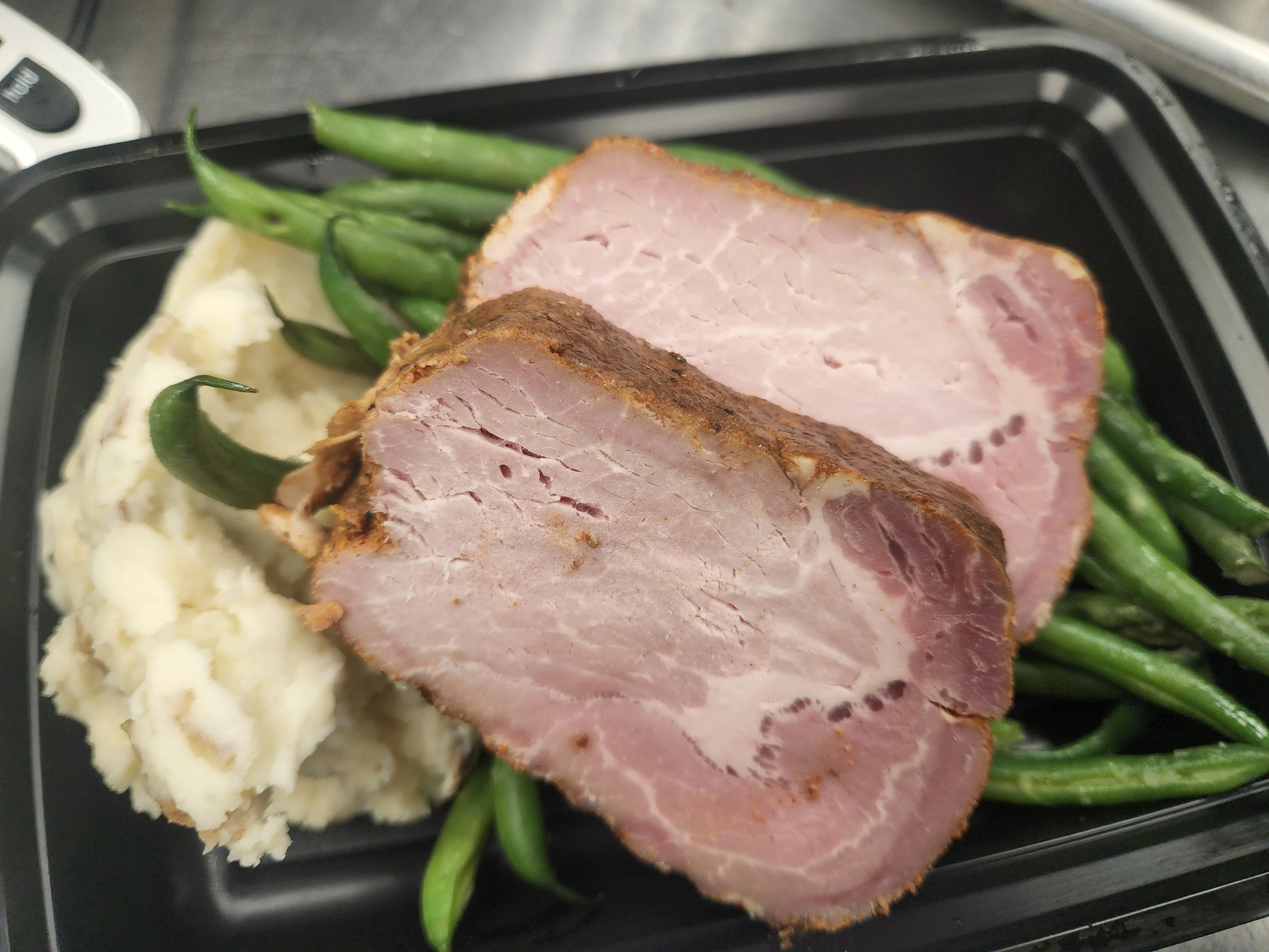 Applewood Smoked Pork Loin Dinner (16oz) — Chef Neal's Healthy Meals