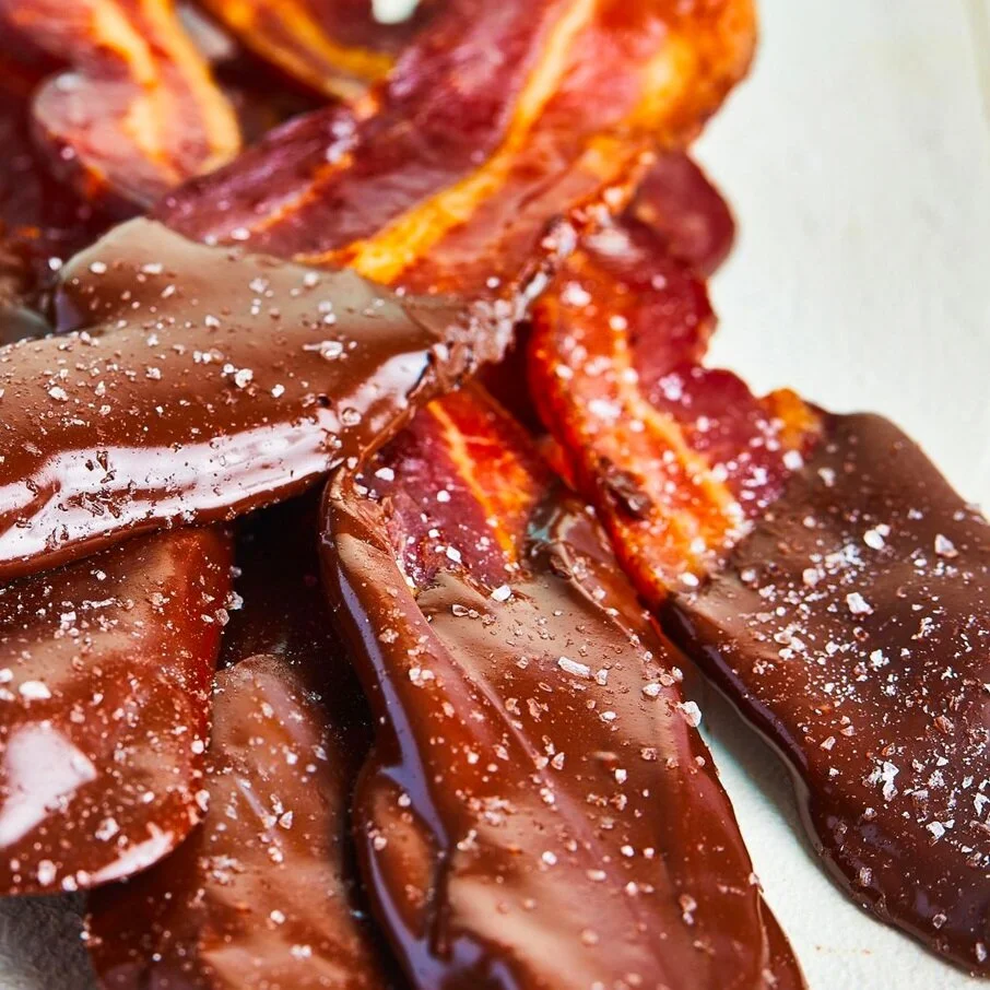 Dark Chocolate Covered Honey Cured Bacon (6ea) — Chef Neal's Healthy Meals