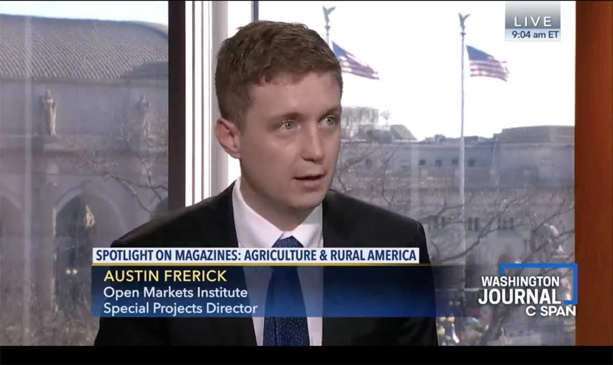 C-SPAN: Austin Frerick on Agriculture and Rural America