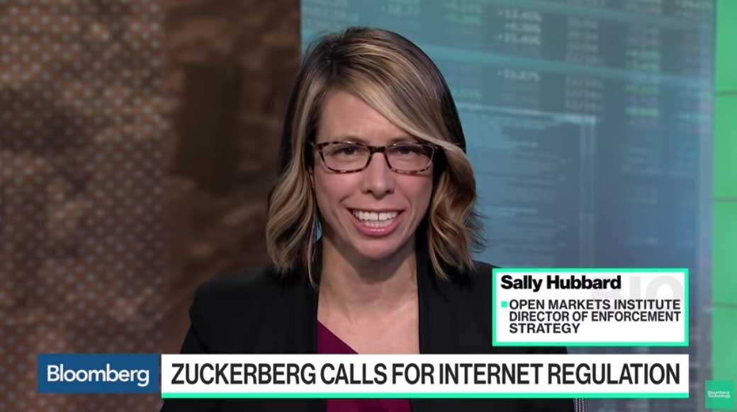 Bloomberg Technology: Zuckerberg's Internet Regulation Plan Is 'Silly,' Open Markets Institute's Hubbard Says