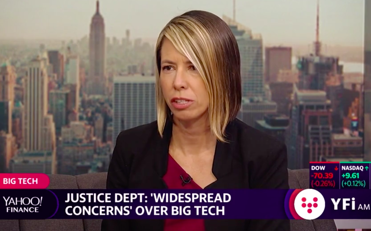 Yahoo! Finance: The DOJ has 'widespread concerns' over big tech