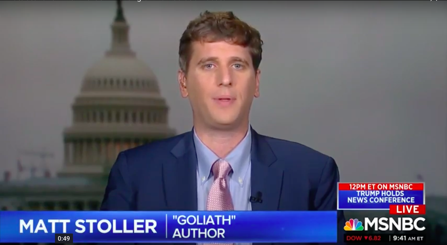 Matt Stoller on MSNBC Commenting on Democratic Debate