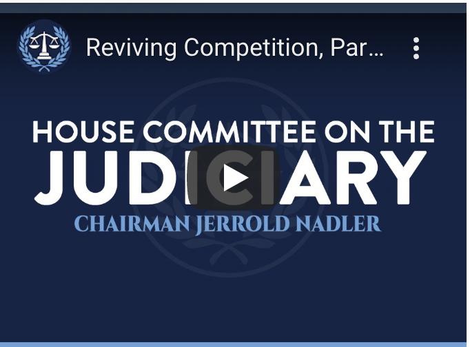 Barry Lynn of Open Markets Testifies Before the House Judiciary