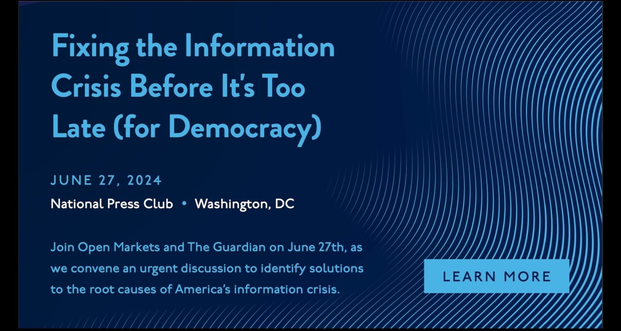 Fixing the Information Crisis Before It's Too Late (For Democracy) 