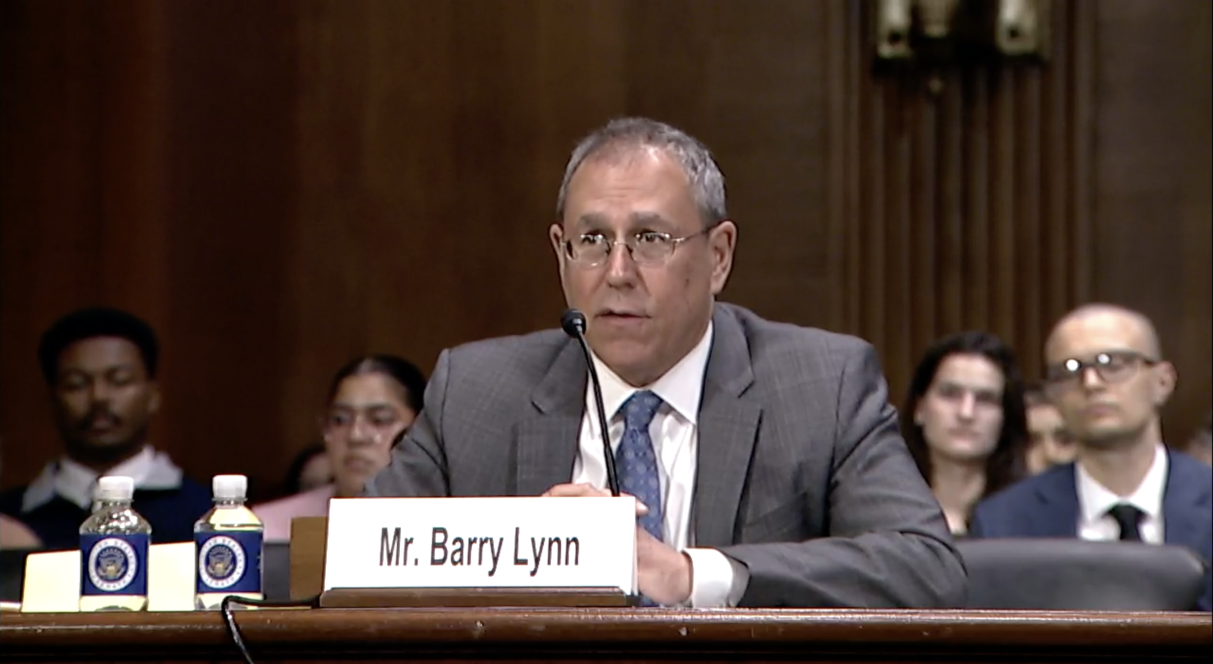 Barry Lynn Testifies at Senate Antitrust Subcommittee Hearing on “The Role of Competition in Enhancing Economic Resiliency”