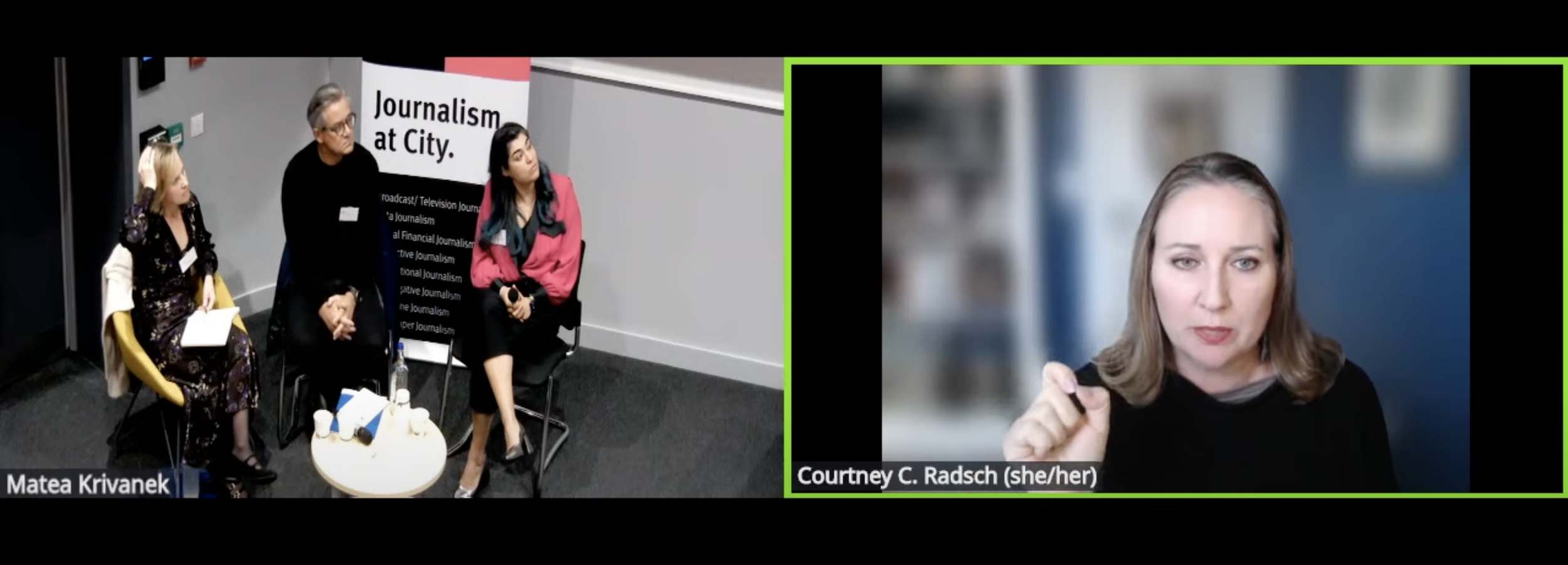 CJL Director Courtney Radsch at UK Media Freedom Forum 