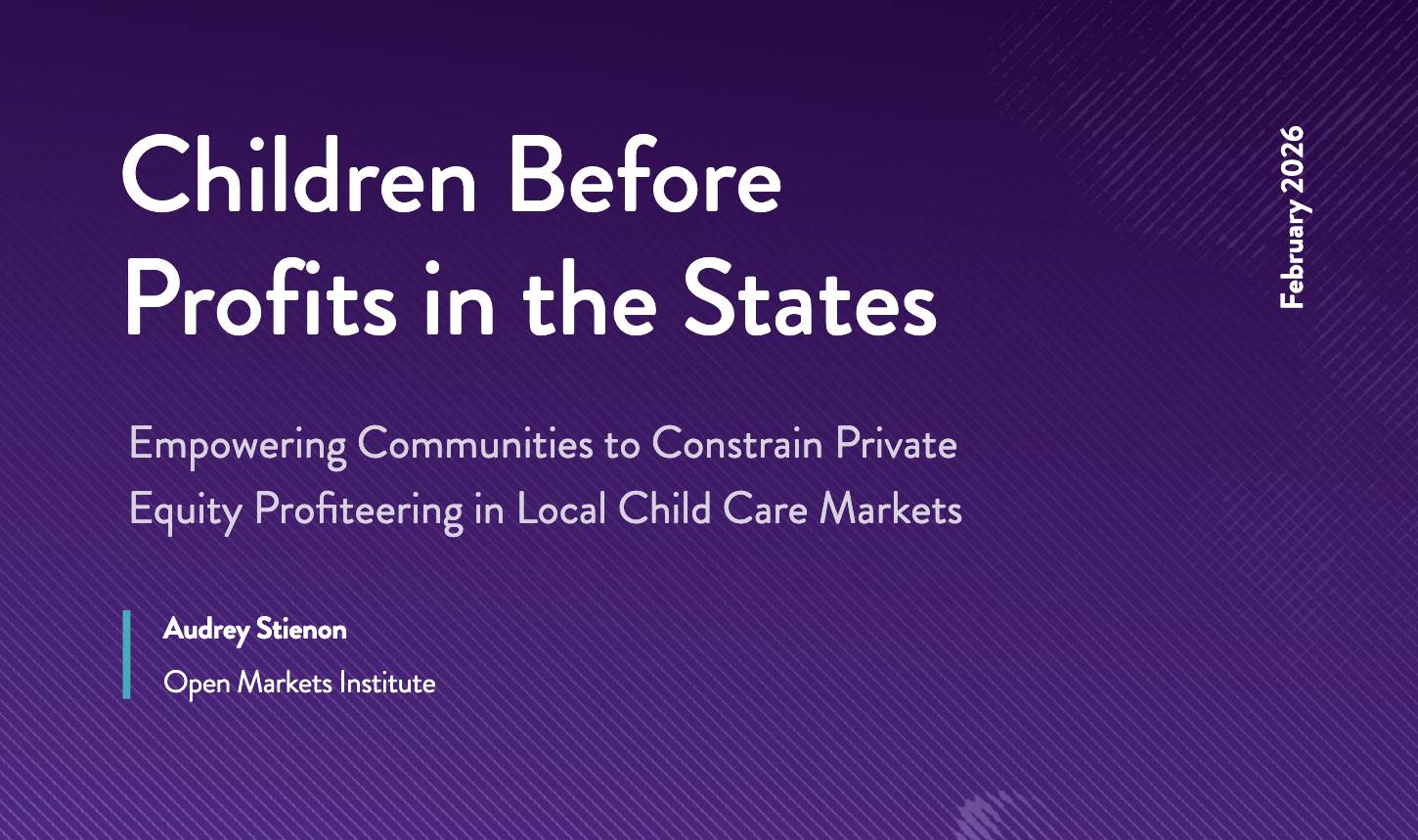 New Playbook Provides Solutions to Stop Private Equity Takeover of the Child Care Industry