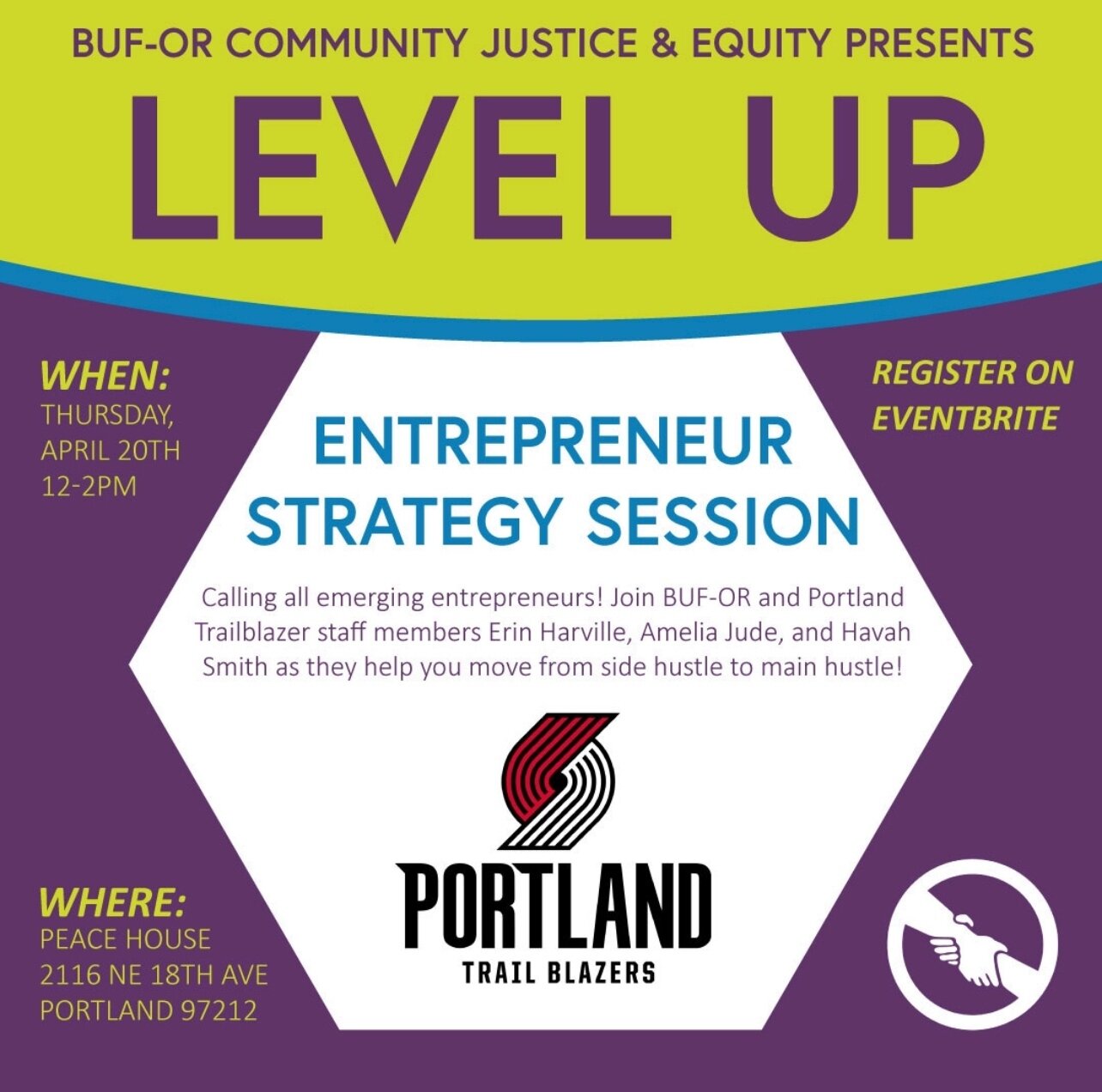 Tomorrow! 4/20
Link In Bio!
@blackunitedfundor

&ldquo;Join BUF-OR and Trailblazer staff
members for a Q&amp;A session focused on emerging BIPOC
entrepreneurs.

We will focus on:
-Brand Marketing
-Digital Marketing
-Time Management and Productivity
A