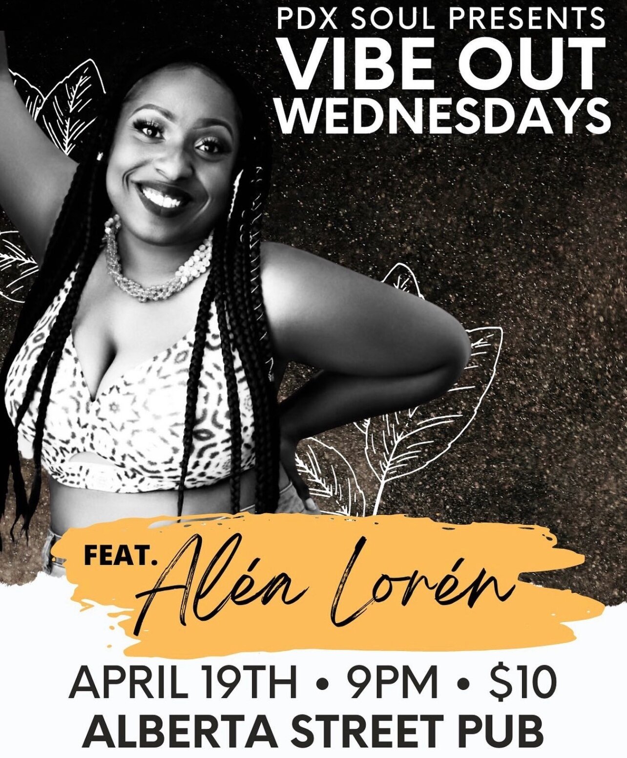 Wednesday! 4/19
@tyronehendrix

&ldquo;Tonight At 9pm Don't Miss Vibe Out
Wednesday At @albertastreetpub Featuring @alea_loren
Cover is $10&rdquo;

#pdx #blackexcellence #portland #blacklivesmatter #pdxblackexcellence