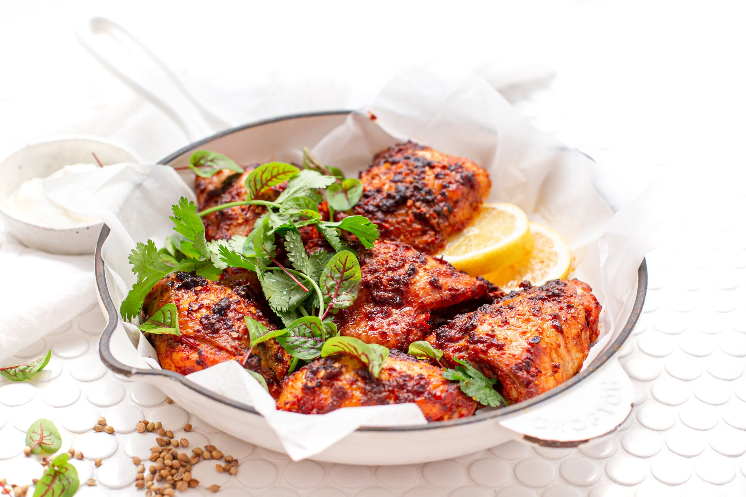 Baked Harissa Chicken Chops