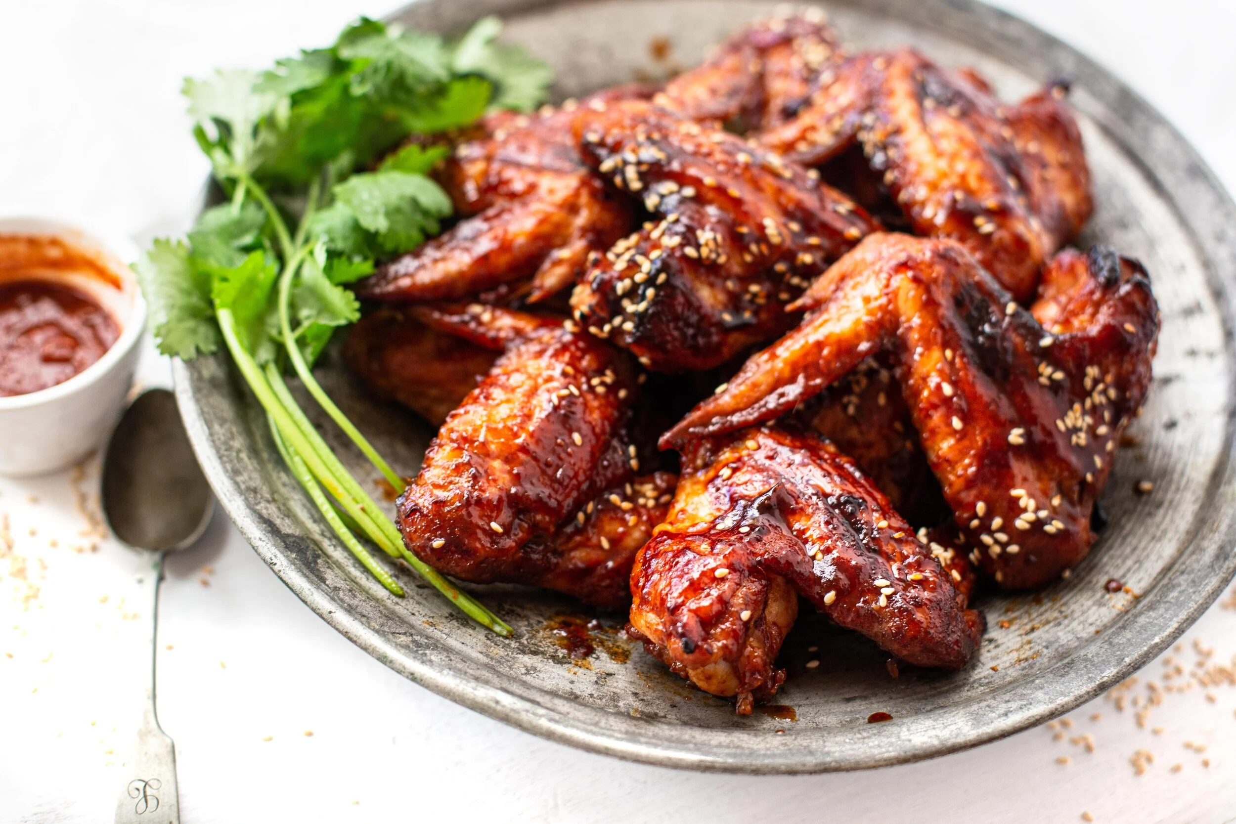 Spicy, Honey &amp; Soy Baked Chicken Wings