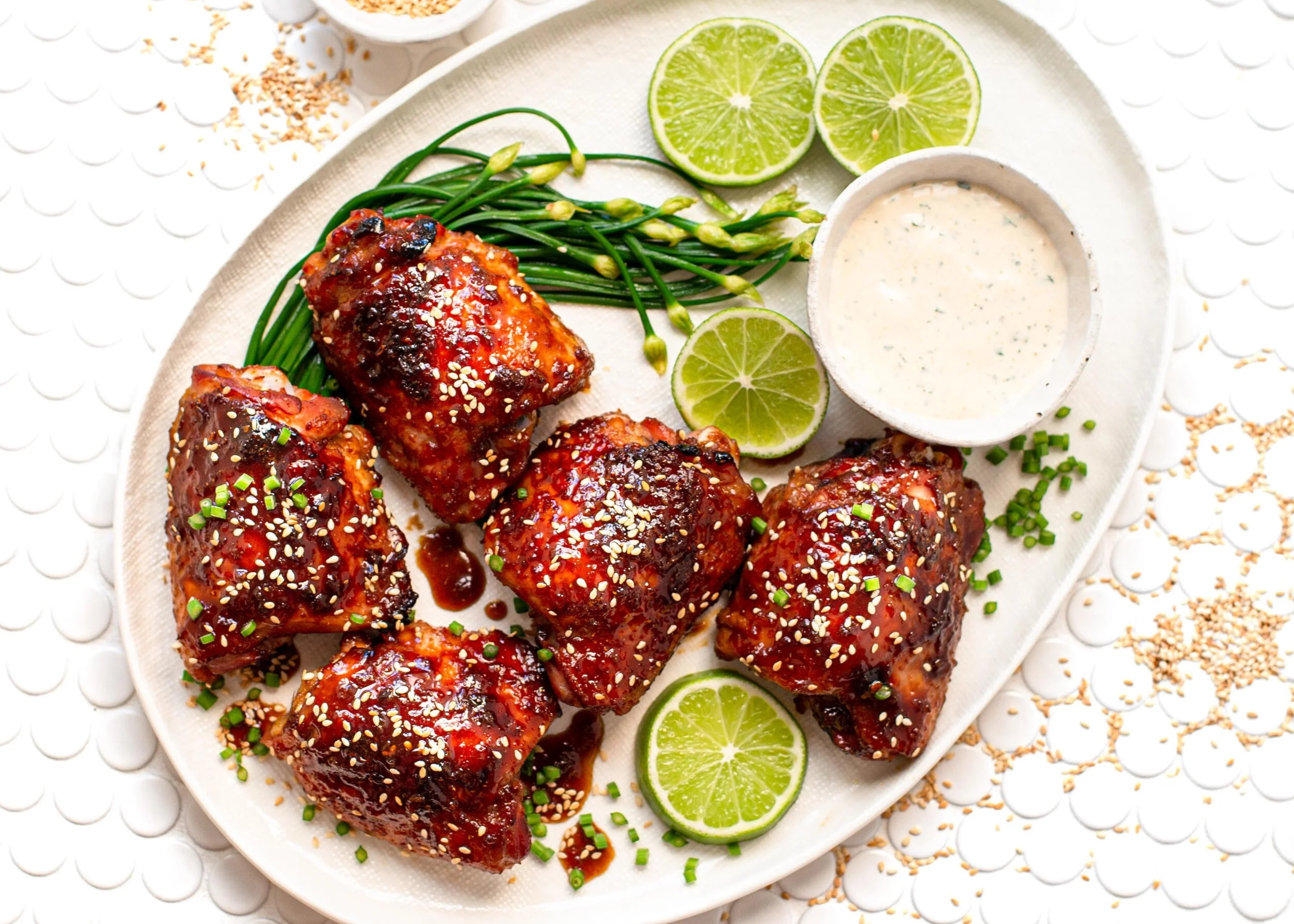 Baked Honey, Soy &amp; Sesame Chicken Chops