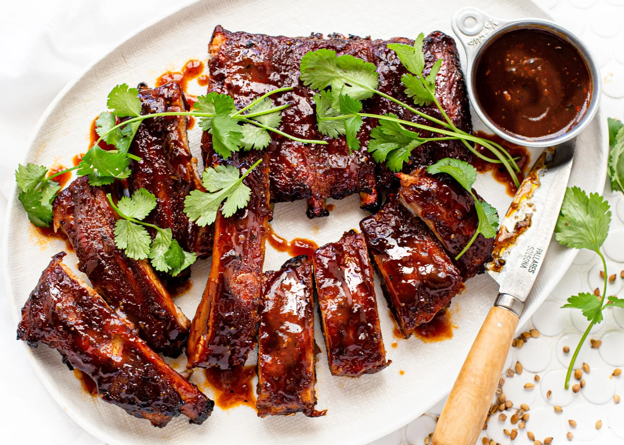 American Style Pork Ribs with Barbecue Sauce