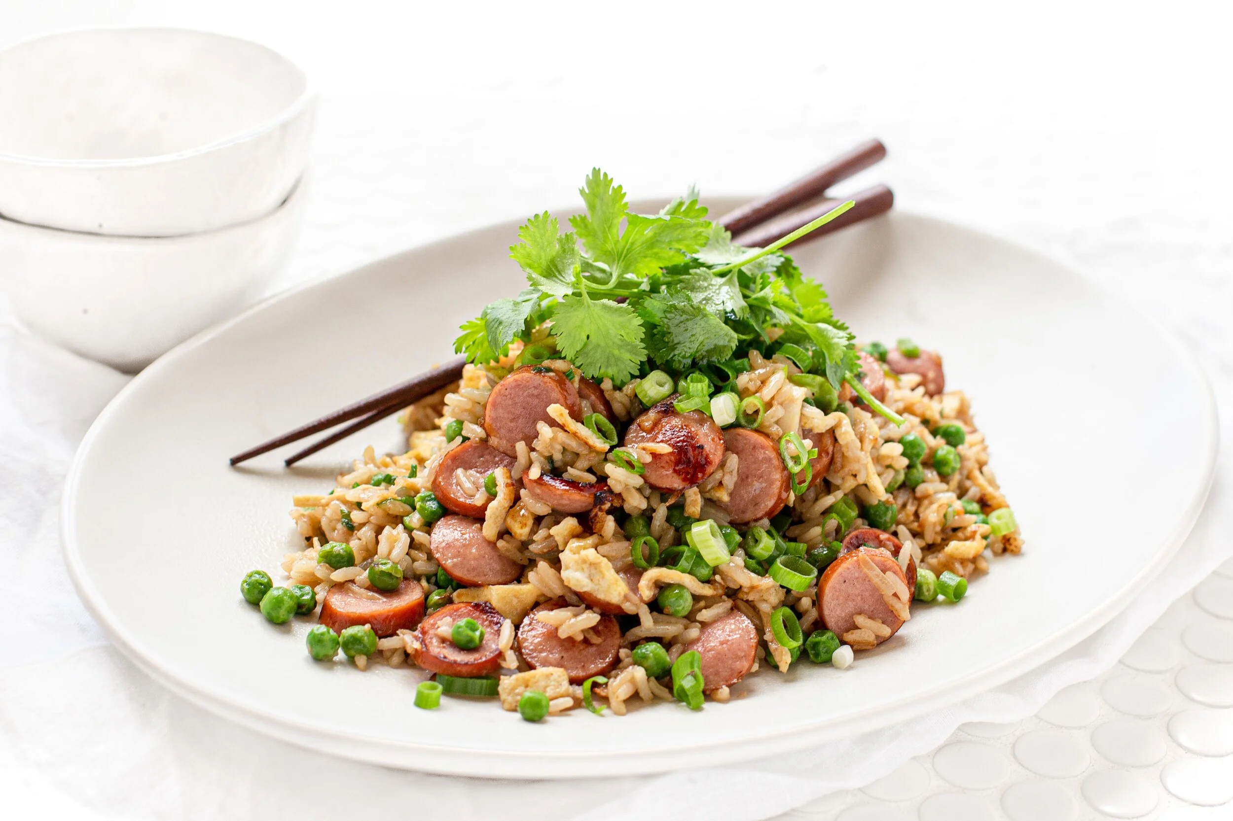 Fried Rice with Vienna Sausage