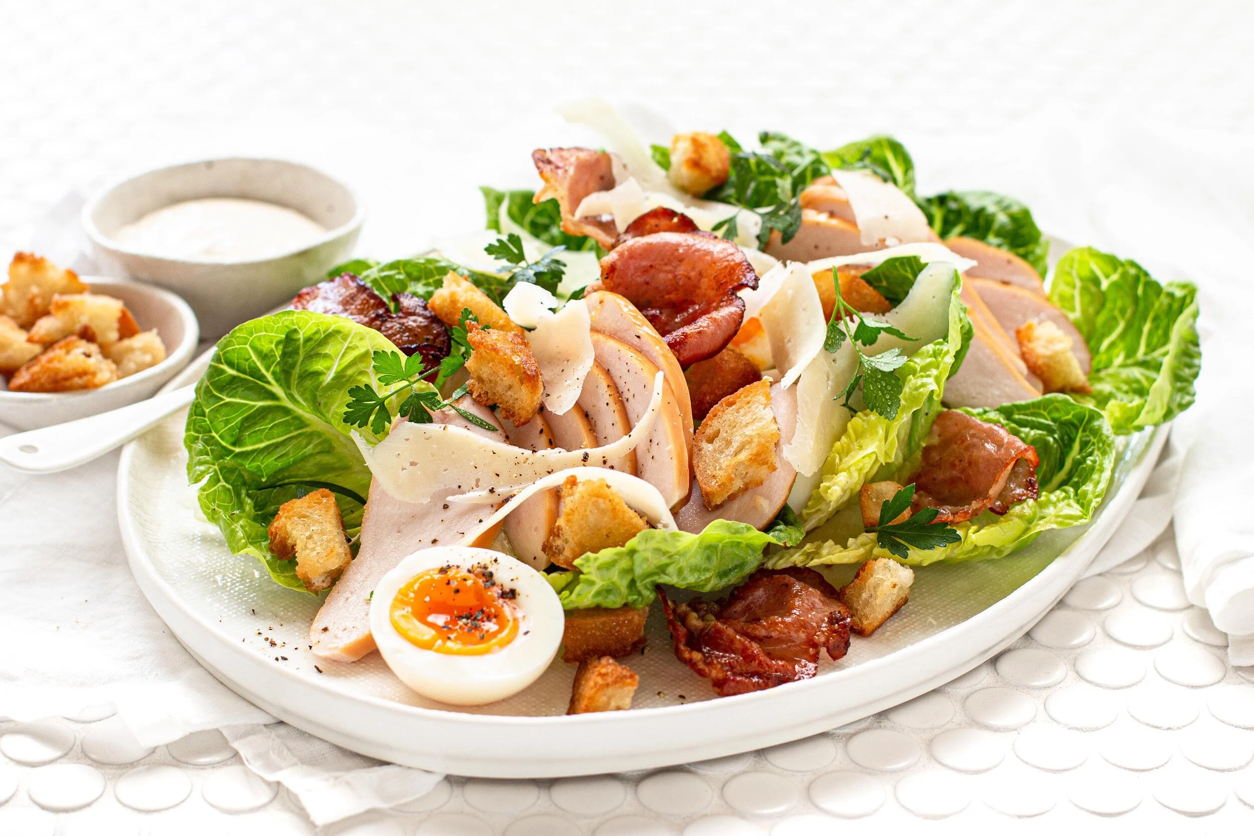 Smoked Chicken Caesar Salad