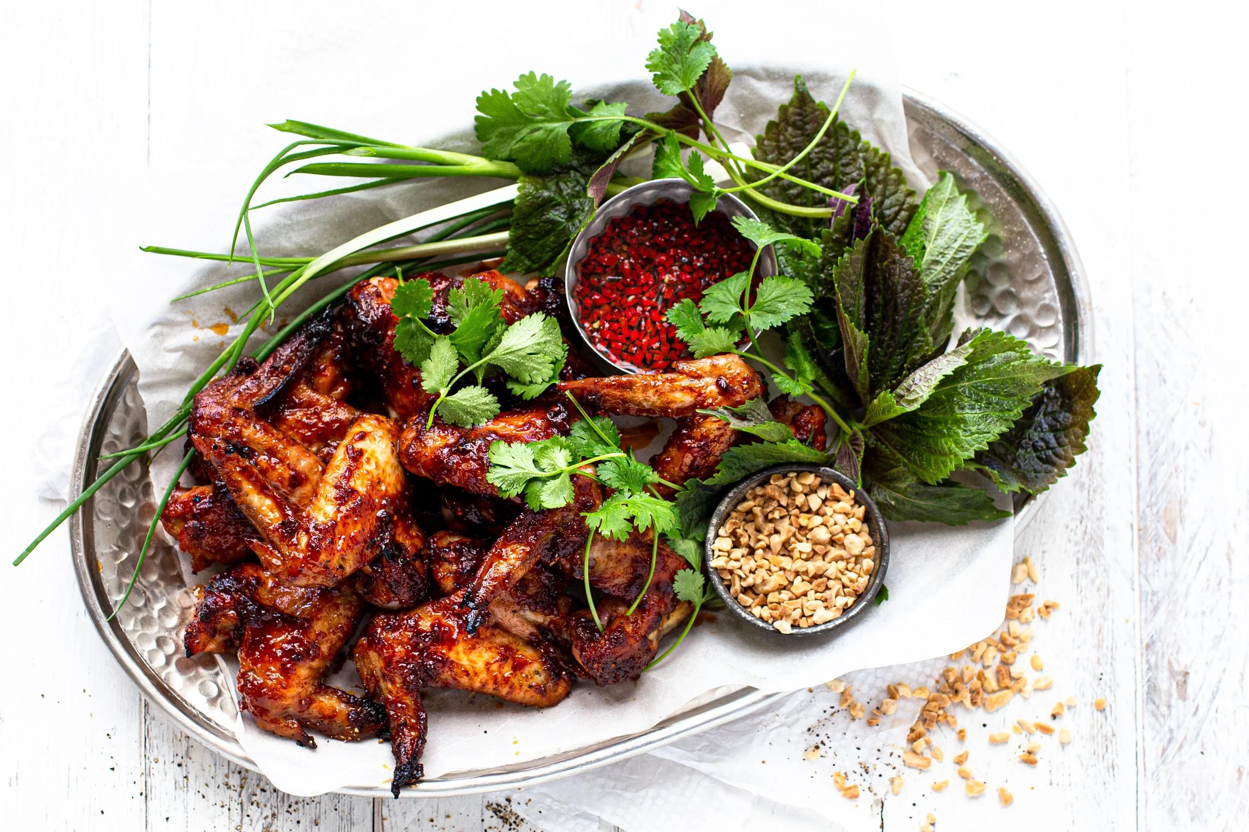 Baked Thai Chicken Wings with Nam Jim