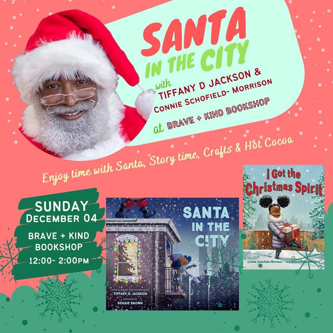 Next Sunday!! Come hang out with us and Santa himself at @braveandkindbooks. There will be story time, crafts, and hot cocoa. Come!