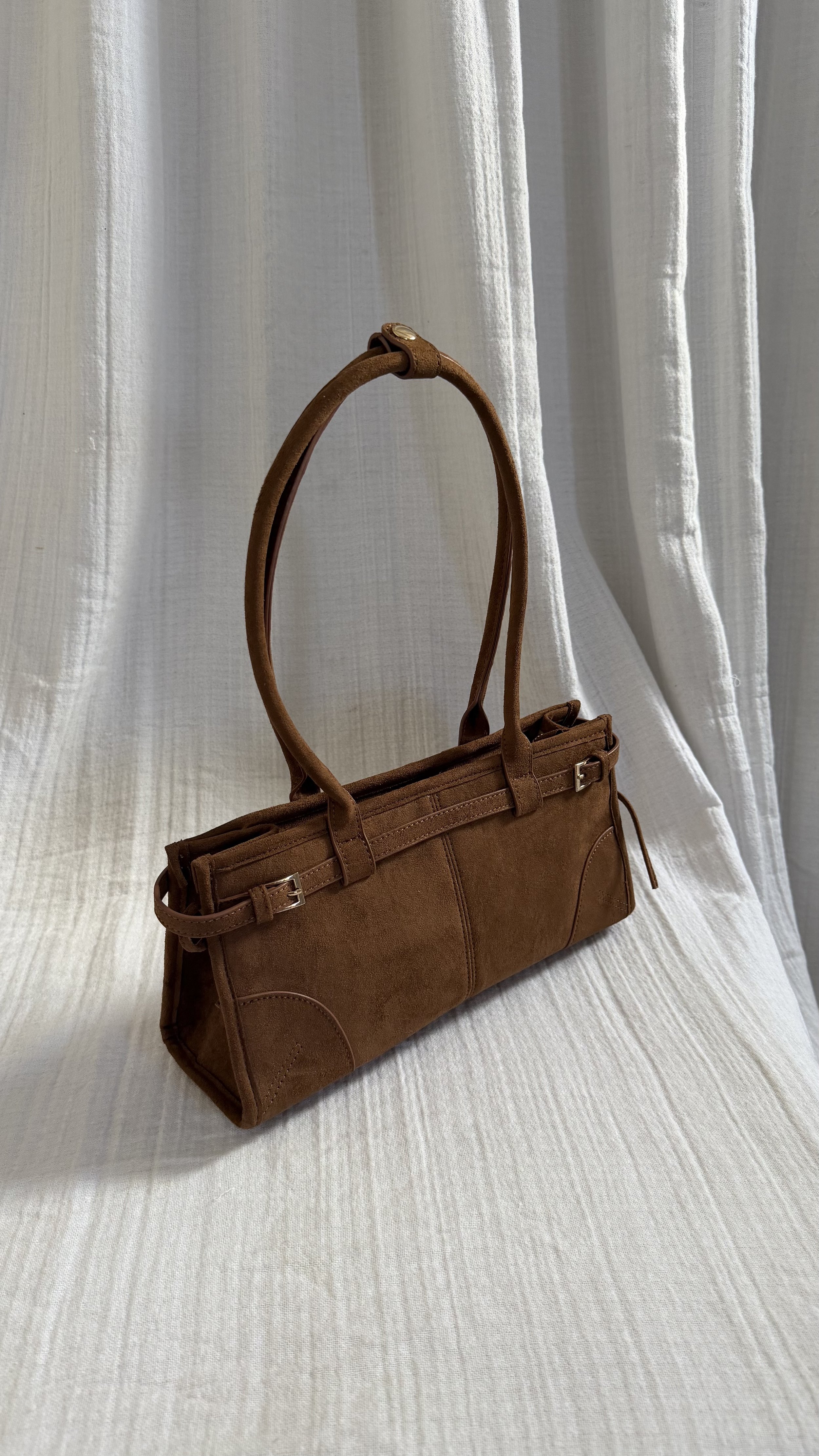 Camel Suede Bag